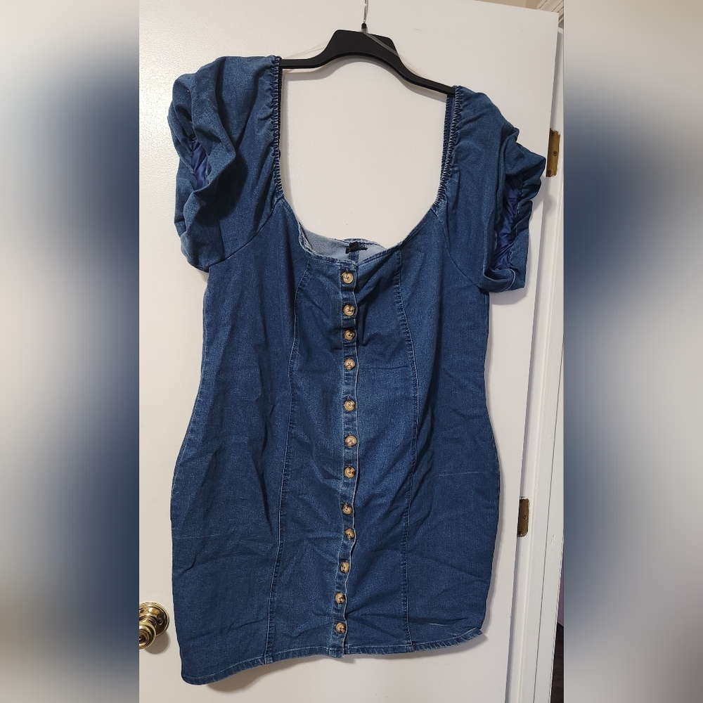Denim bodycon dress